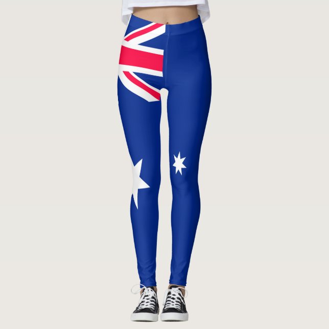 Flagge Australiens Leggings (Vorderseite)