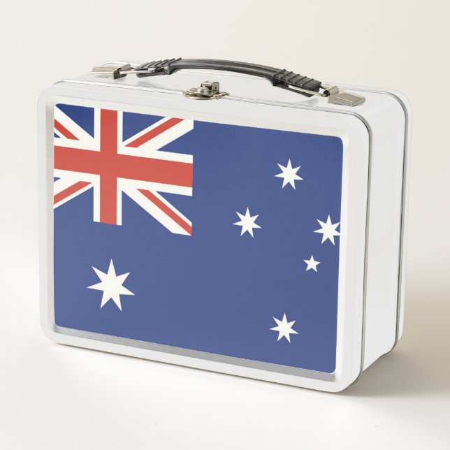 Flagge Australiens Metall Brotdose (Vorderseite)
