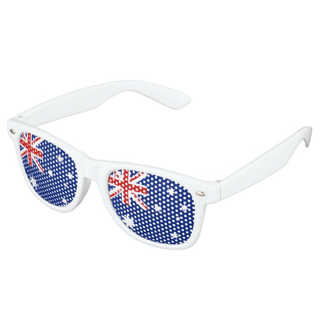 Flagge Australiens Partybrille (Schrägansicht)