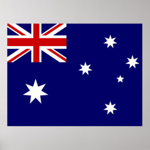 Flagge Australiens Poster