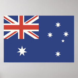 Flagge Australiens Poster