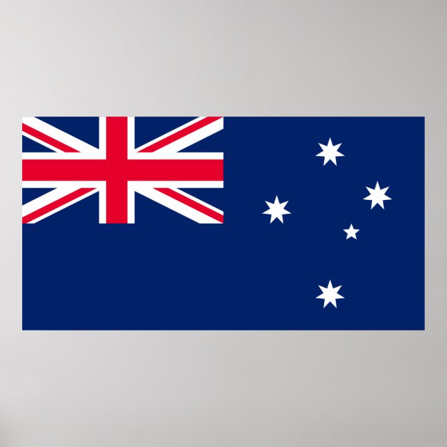 Flagge Australiens Poster (Vorne)