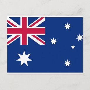 Flagge Australiens Postkarte