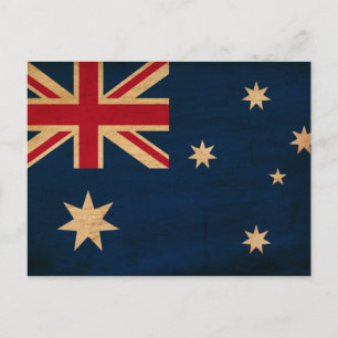 Flagge Australiens Postkarte