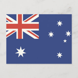Flagge Australiens Postkarte