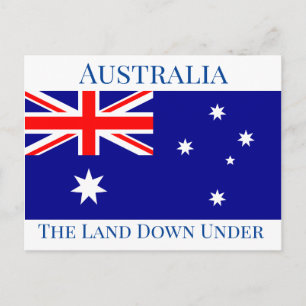 Flagge Australiens Postkarte