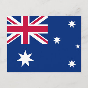 Flagge Australiens Postkarte