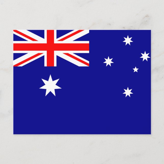 Flagge Australiens Postkarte (Vorderseite)
