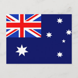 Flagge Australiens Postkarte