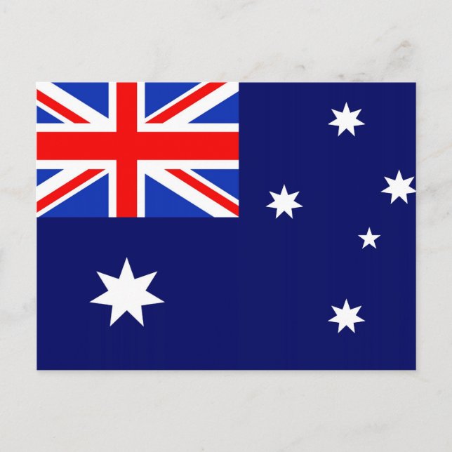 Flagge Australiens Postkarte (Vorderseite)