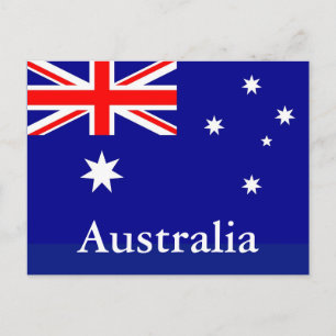 Flagge Australiens Postkarte