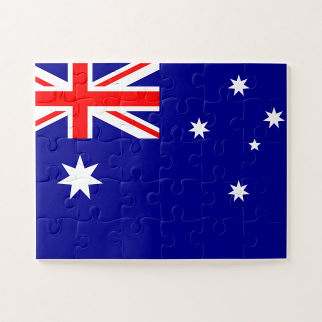 Flagge Australiens Puzzle (Horizontal)