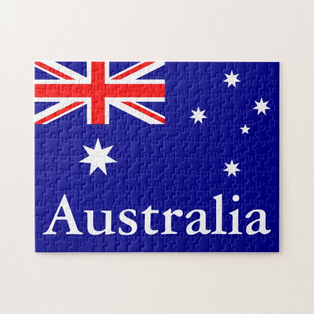Flagge Australiens Puzzle (Horizontal)