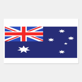Flagge Australiens Rechteckiger Aufkleber