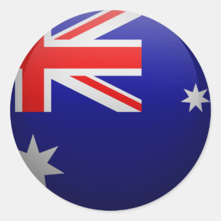 Flagge Australiens Runder Aufkleber