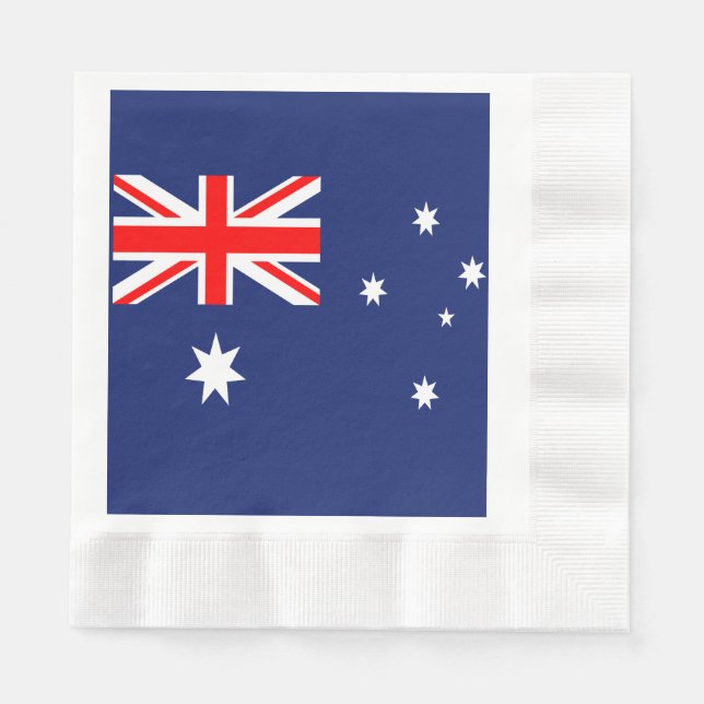 Flagge Australiens Serviette (Vorderseite)
