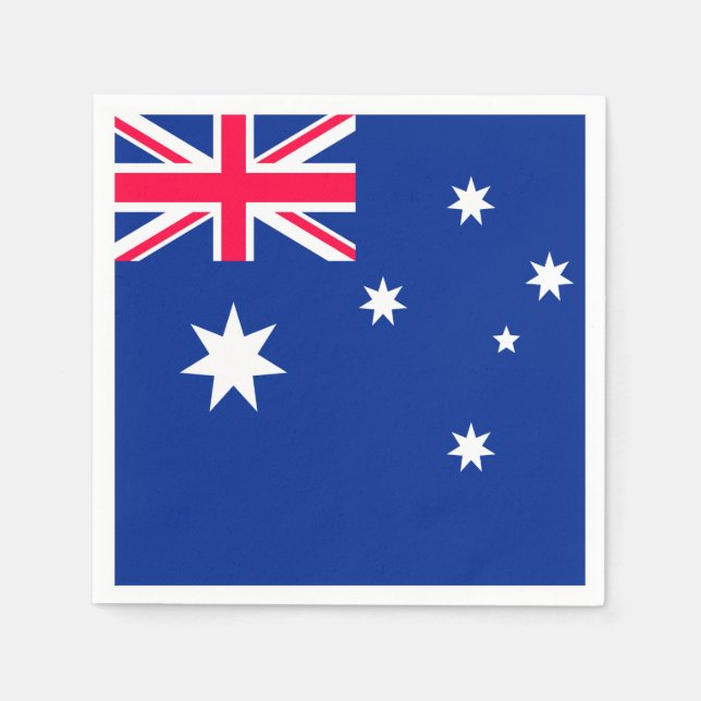 Flagge Australiens Serviette (Vorderseite)
