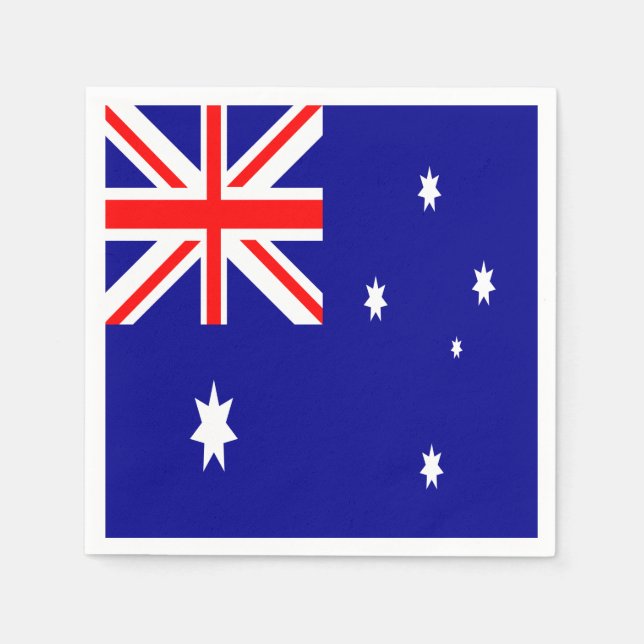 Flagge Australiens Serviette (Vorderseite)
