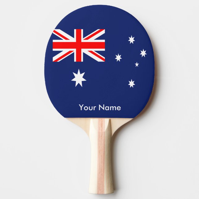 Flagge Australiens Tischtennis Schläger (Vorderseite)