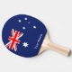 Flagge Australiens Tischtennis Schläger (Seitenansicht)