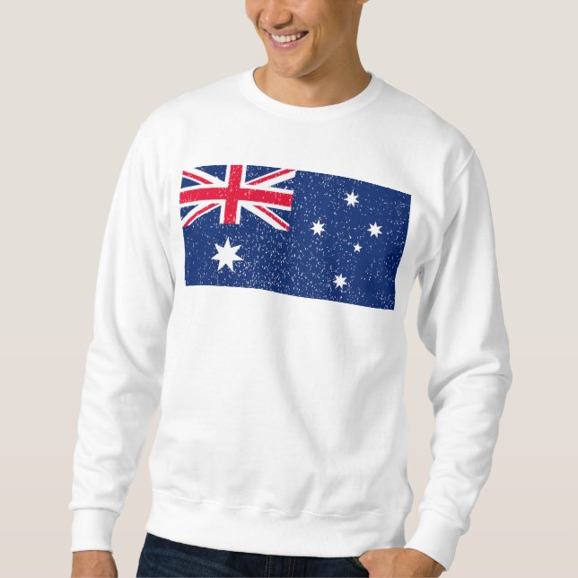 Flagge Australiens, Vintag Sweatshirt (Vorderseite)
