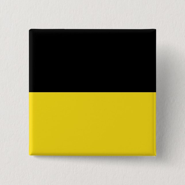 Flagge Baden-Württembergs (deutscher Staat) Button (Vorderseite)