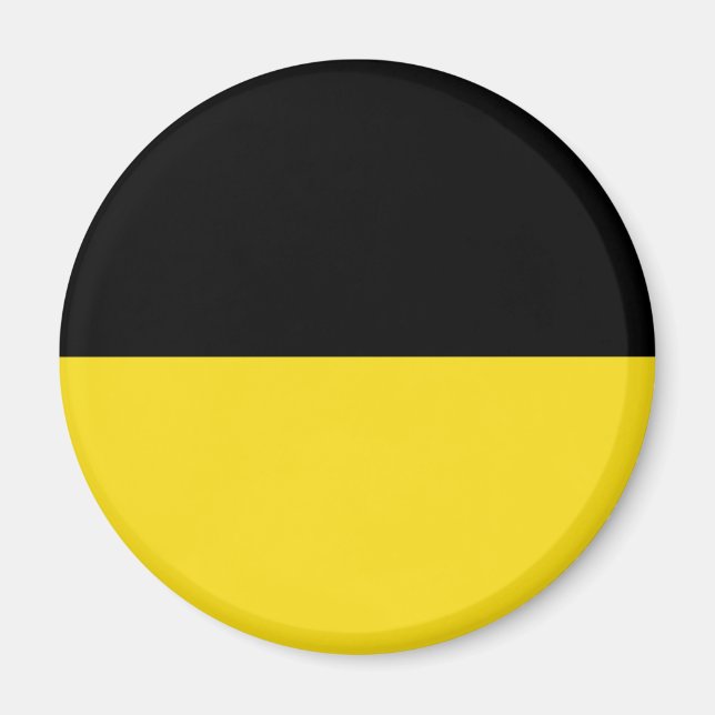 Flagge Baden-Württembergs (deutscher Staat) Magnet (Vorne)