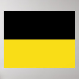 Flagge Baden-Württembergs (deutscher Staat) Poster