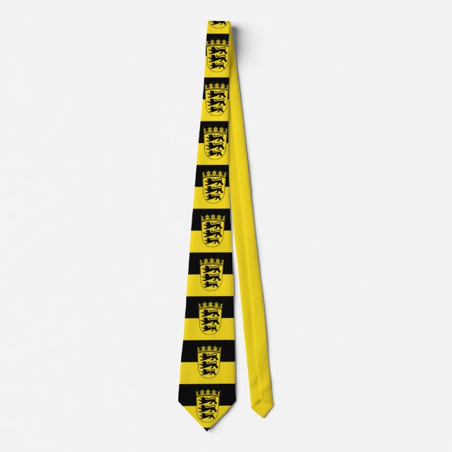 Flagge Baden-Württembergs Neck Tie Krawatte (Vorderseite)