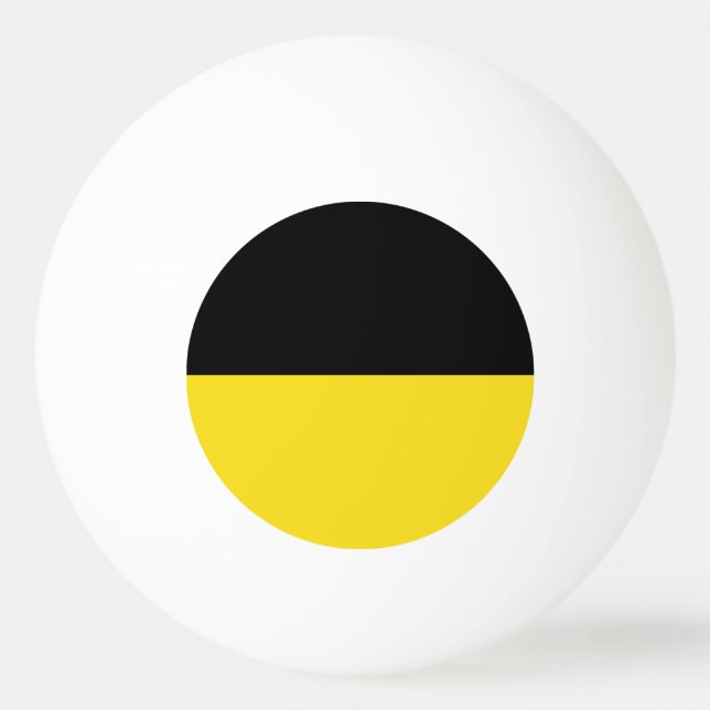 Flagge Baden-Württembergs Pong Ball Tischtennisball (Vorderseite)