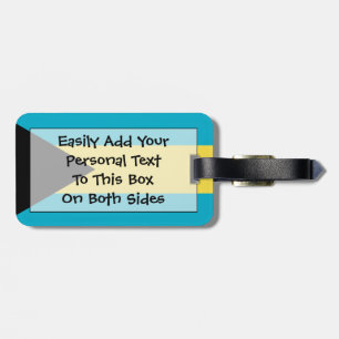 Flagge Bahamas einfacher Identifikation Gepäckanhänger