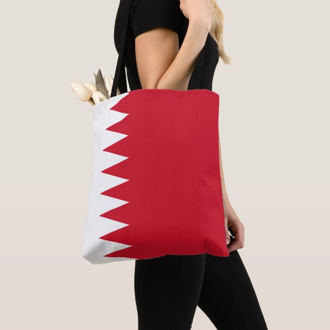 Flagge Bahrain (Von Nahem)