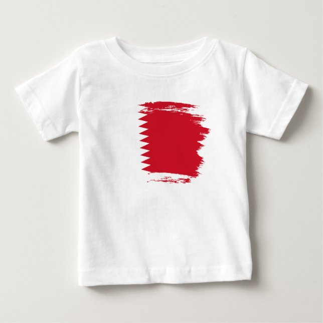 Flagge Bahrain Baby T-shirt (Vorderseite)