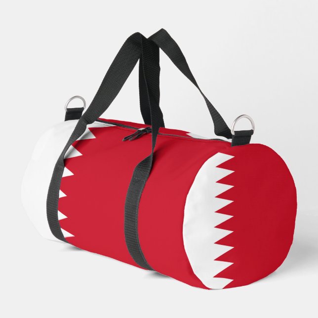 Flagge Bahrain Duffle Bag (Linke Seite)