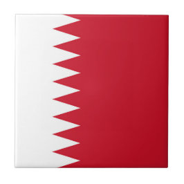 Flagge Bahrain Fliese