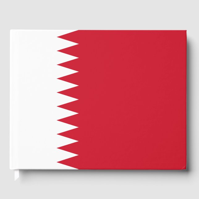 Flagge Bahrain Gästebuch (Vorderseite)
