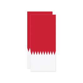 Flagge Bahrain Menükarte