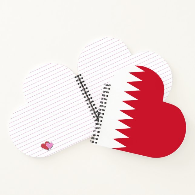 Flagge Bahrain Notizbuch (Innenseite)