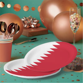 Flagge Bahrain Pappteller