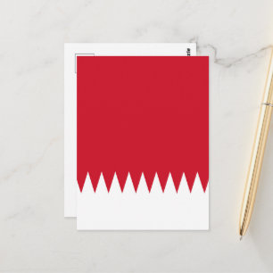 Flagge Bahrain Postkarte