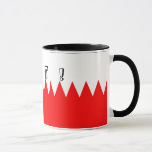 Flagge Bahrains Hot Tasse