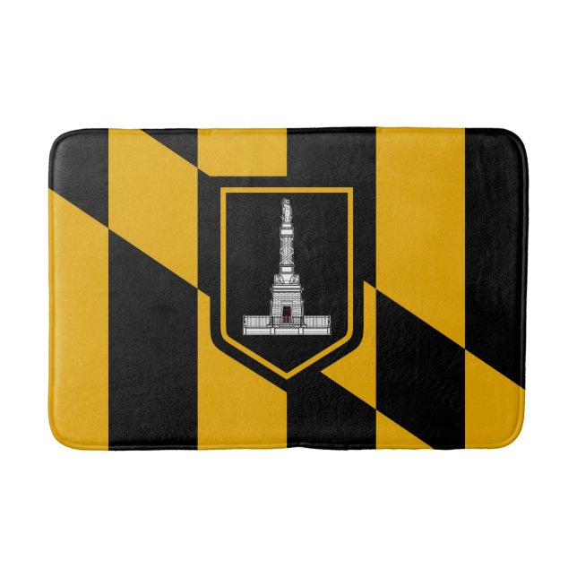Flagge Baltimore, Maryland Badewanne Mat Badematte (Vorderseite)