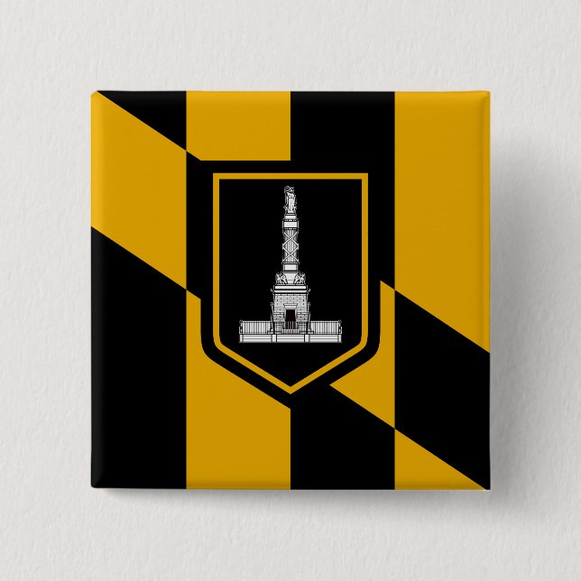 Flagge Baltimore, Maryland Button (Vorderseite)