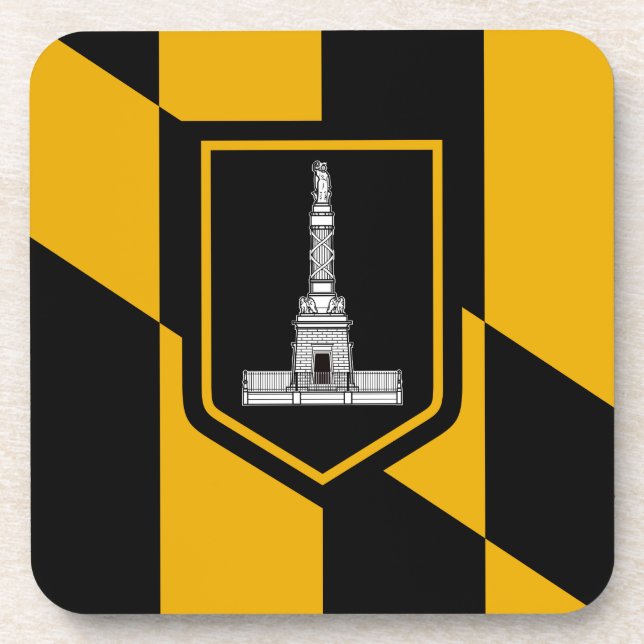 Flagge Baltimore, Maryland Drink Untersetzer (Vorderseite)