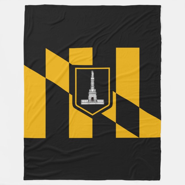 Flagge Baltimore, Maryland Fleece Blanket (Vorderseite)
