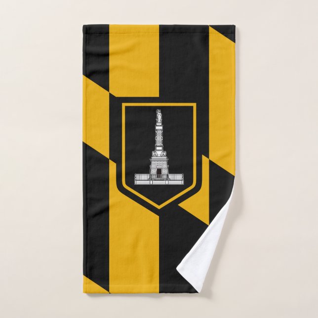 Flagge Baltimore, Maryland Handtuch (Handtuch)