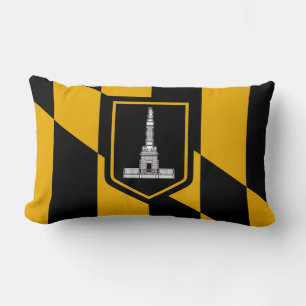Flagge Baltimore, Maryland Lumbar Pillow Lendenkissen