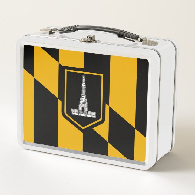 Flagge Baltimore, Maryland Metal Lunch Box (Vorderseite)