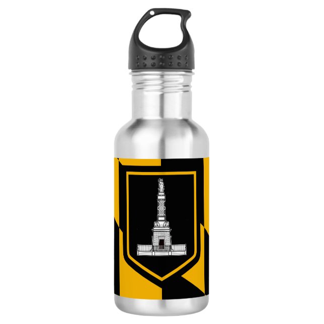Flagge Baltimore, Maryland Stainless Steel Water Edelstahlflasche (Vorderseite)