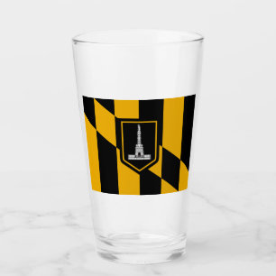Flagge Baltimore (Maryland, USA) Glas